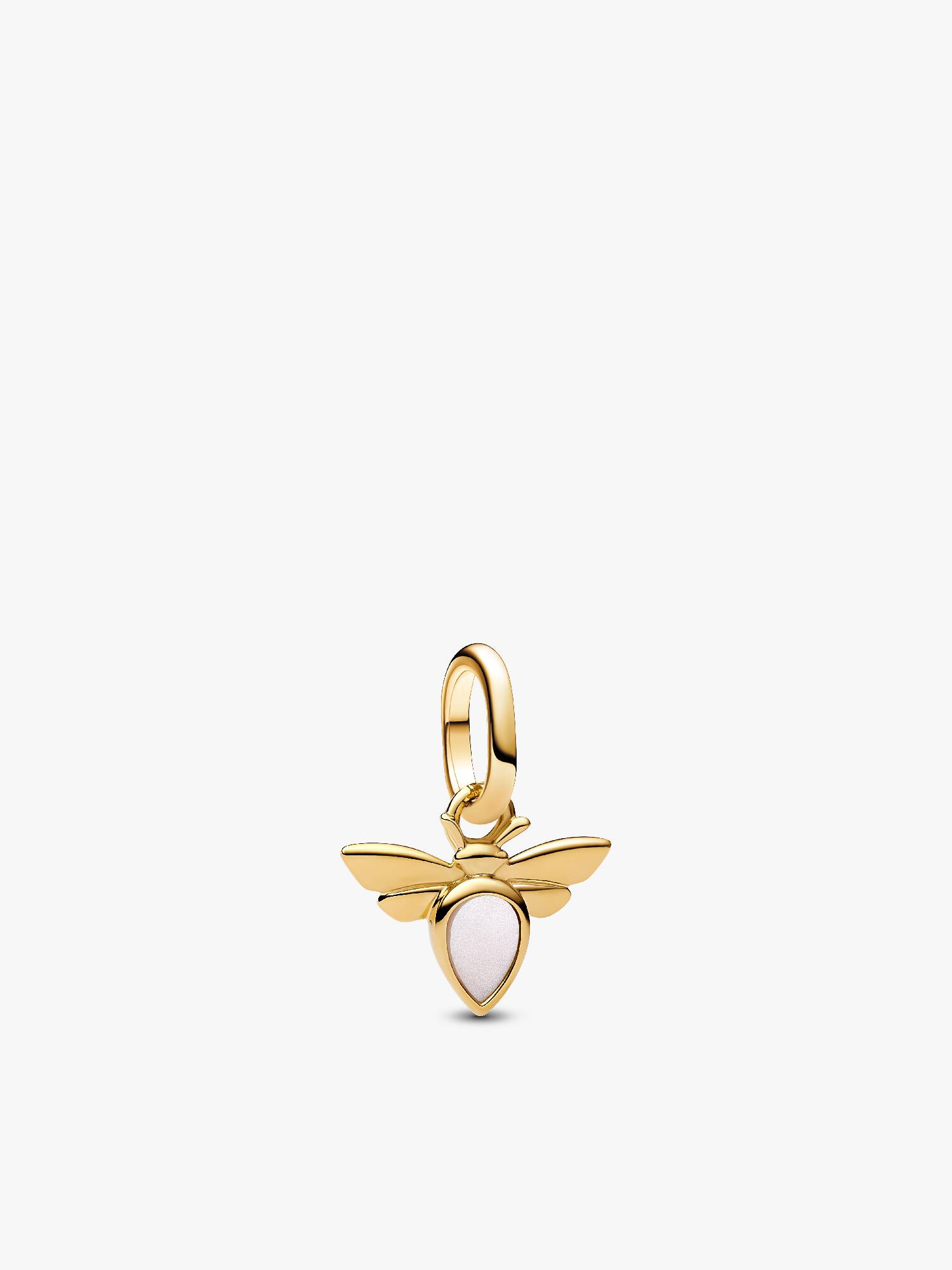White Bee Mini Dangle Charm