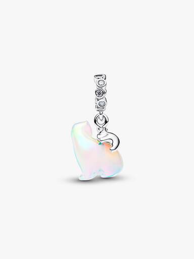 Polar Bear Mother & Cub Dangle Charm