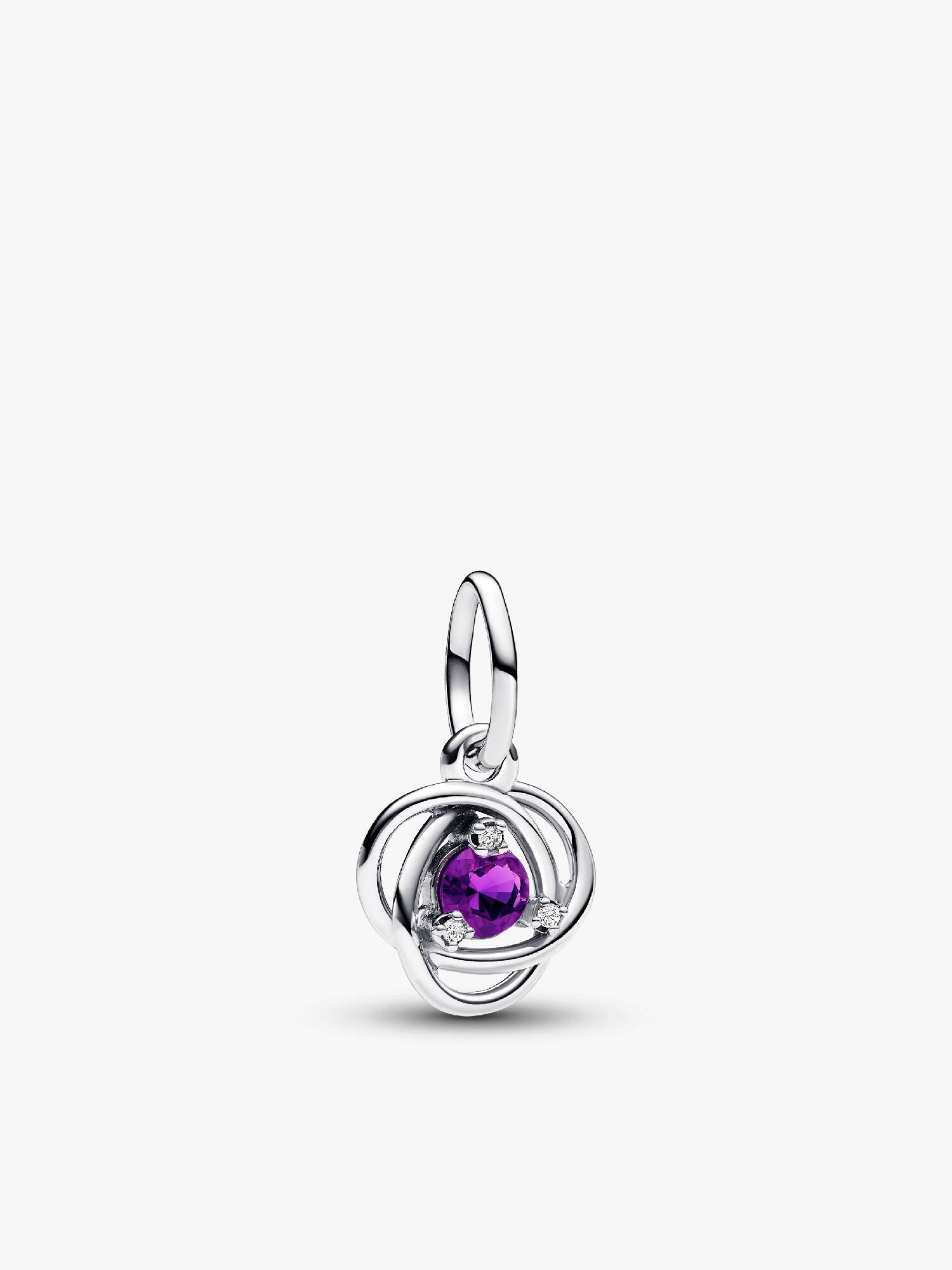 Purple Eternity Circle Dangle Charm