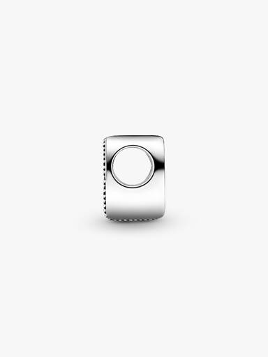 Letter K silver charm