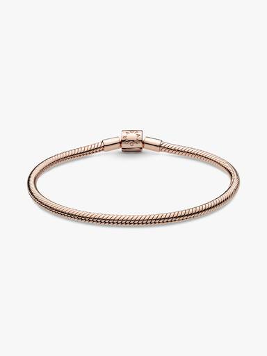 Snake chain 14k rose gold-plated bracelet