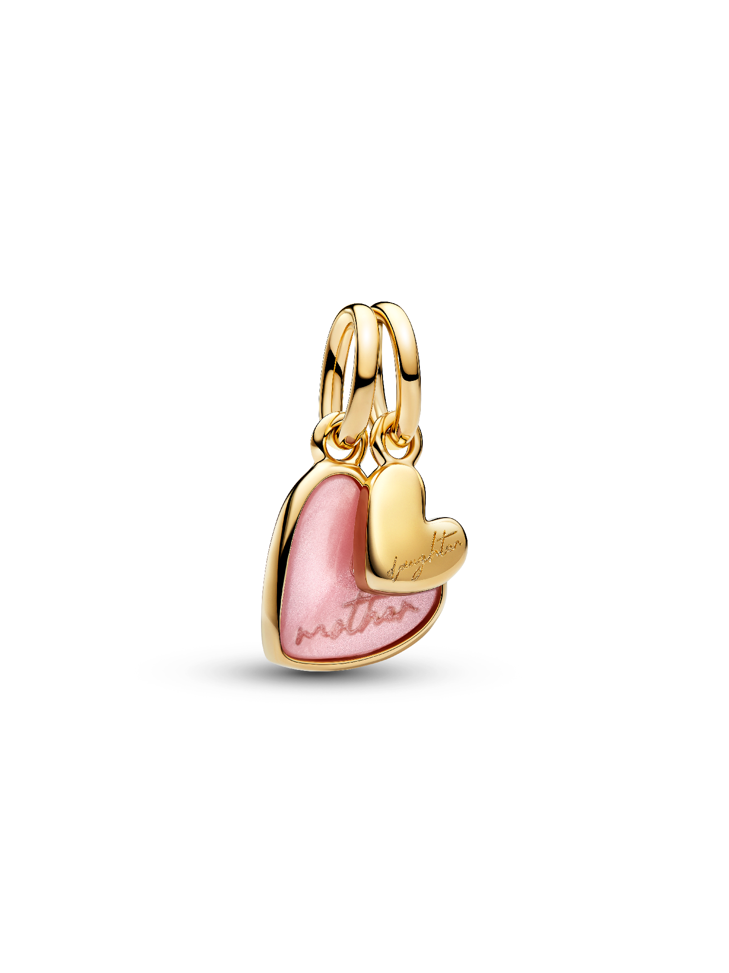 Pink Mother & Daughter Splittable Dangle Charm 