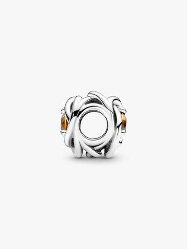 Honey Eternity Circle Charm