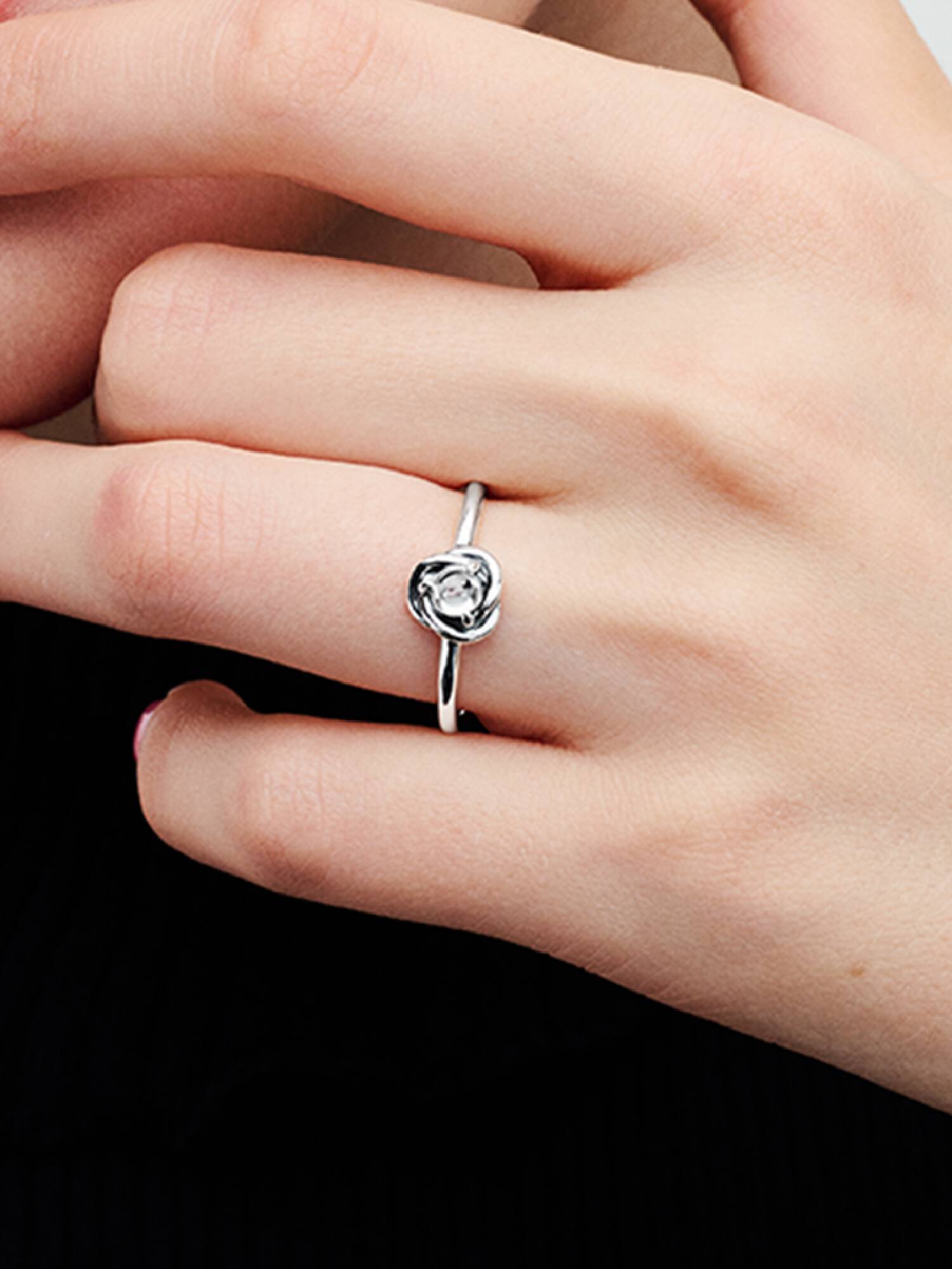 April Birthstone Eternity Circle Ring