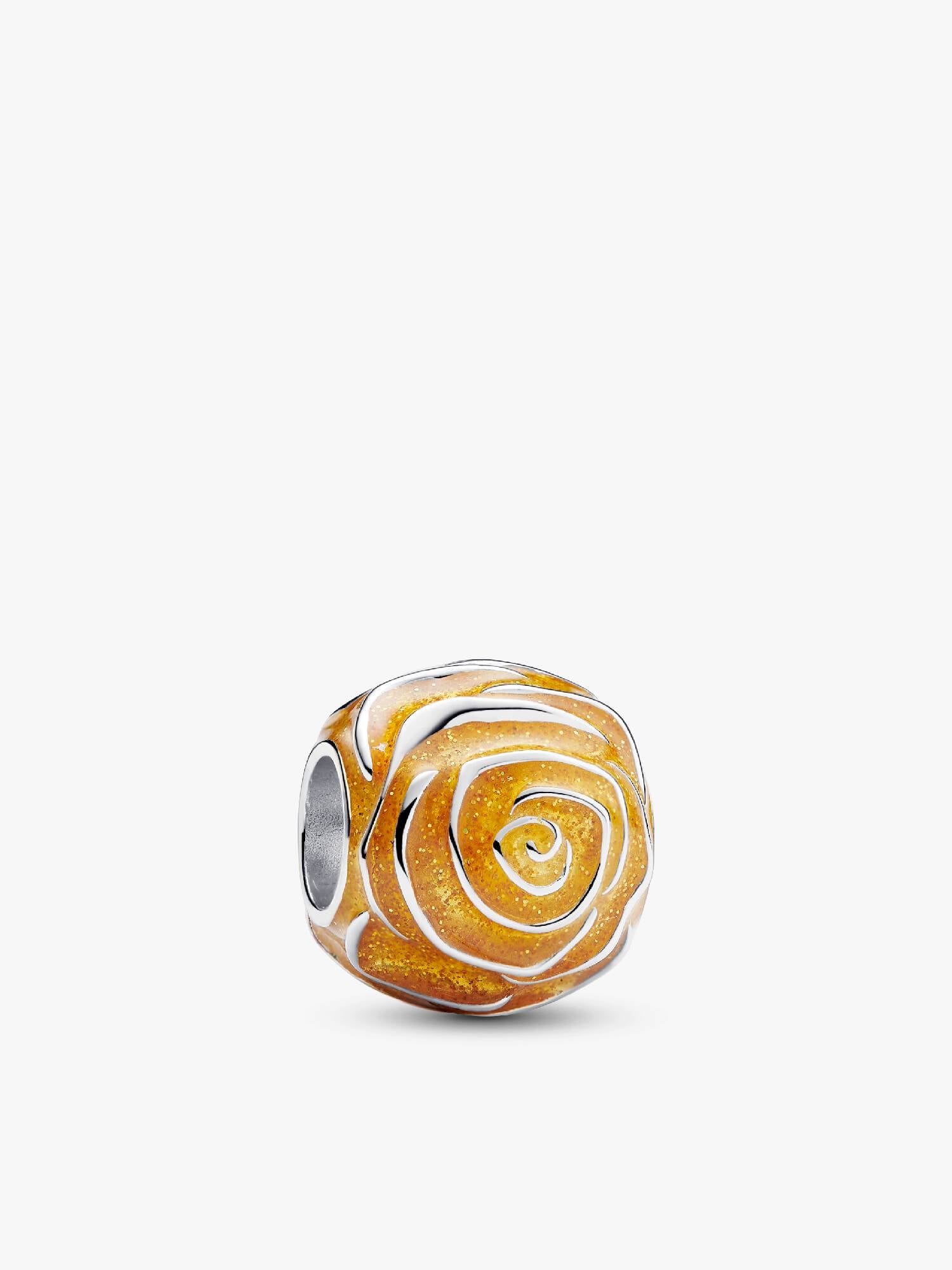 Yellow Rose in Bloom Charm
