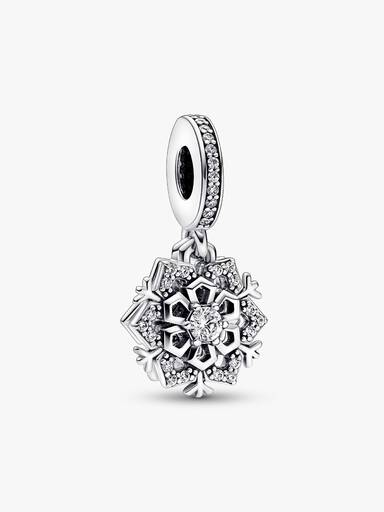 Sparkling Snowflake Double Dangle Charm