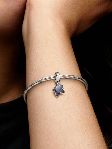 Celestial Galaxy Star Murano Dangle Charm
