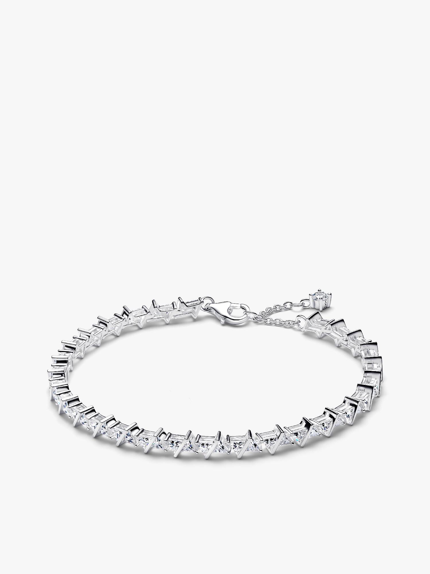 Sparkling Triangle Tennis Bracelet