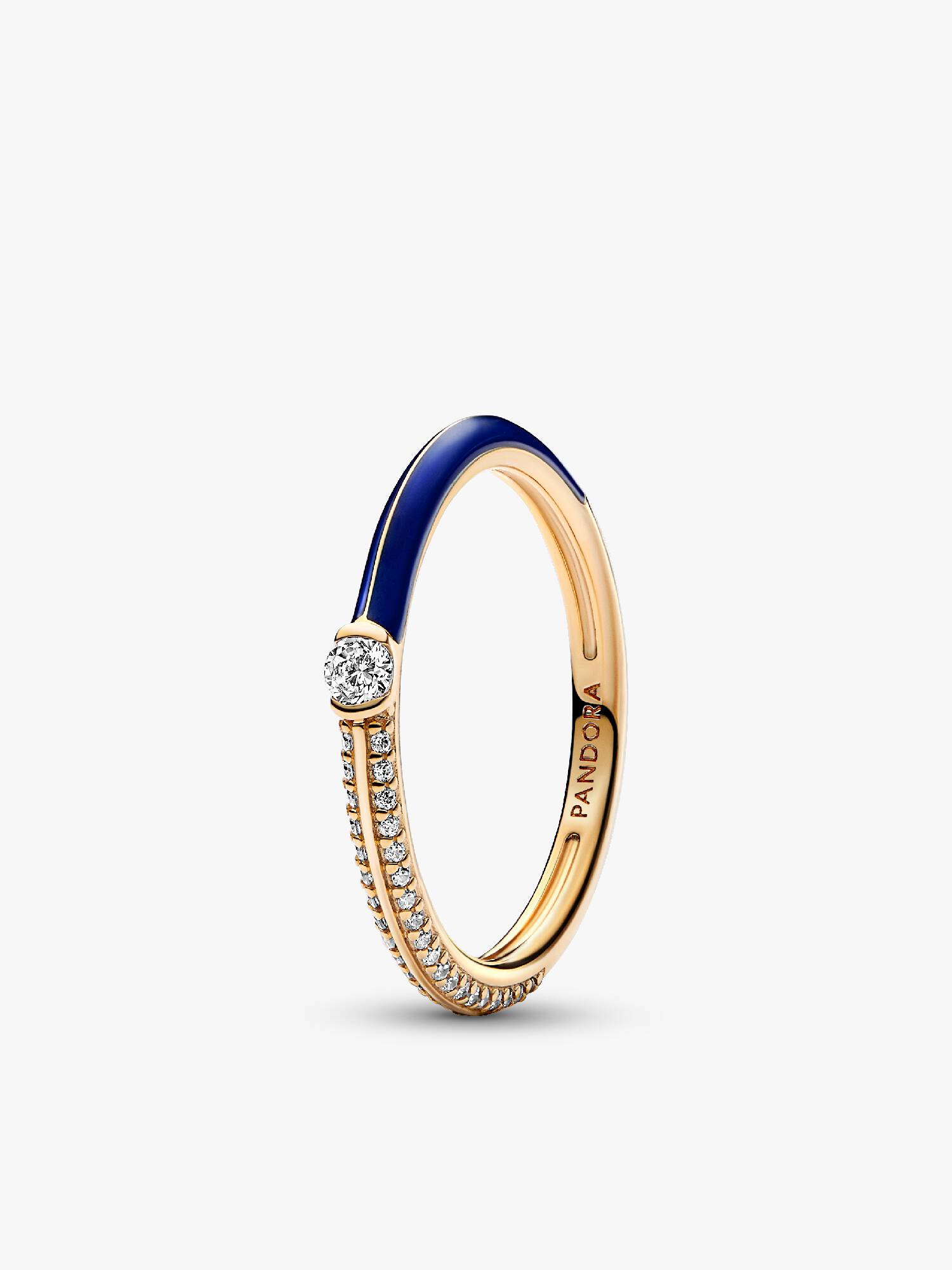 Pandora ME Pavé & Blue Dual Ring