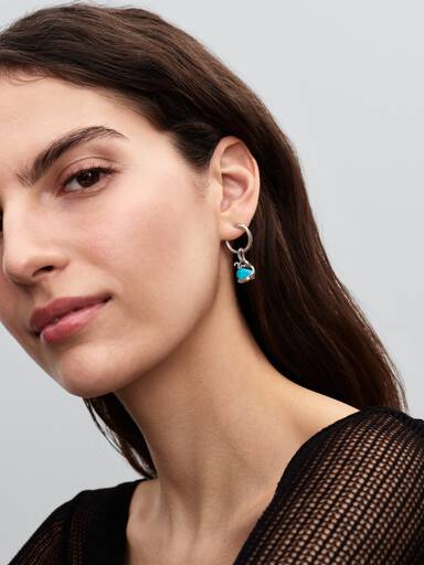 Pandora Moments 18 mm Charm Hoop Earrings