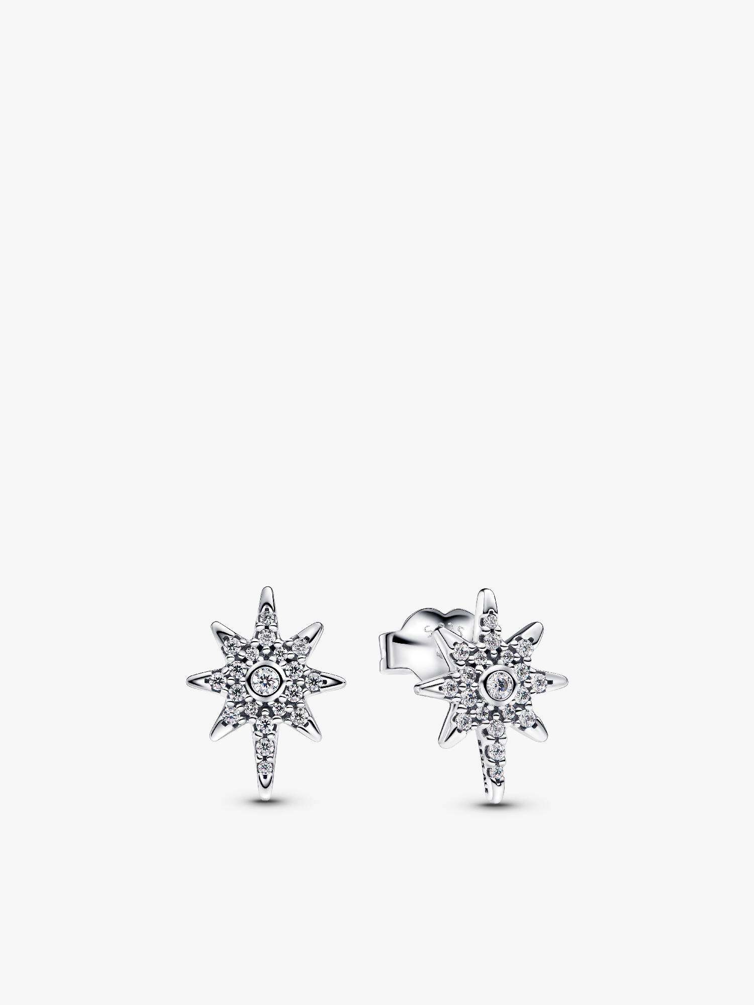 Sparkling North Star Stud Earrings