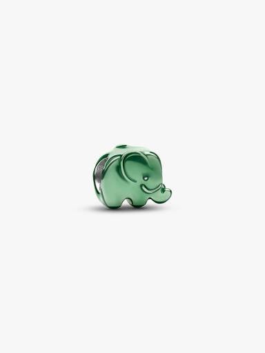 Green Elephant Mini Charm