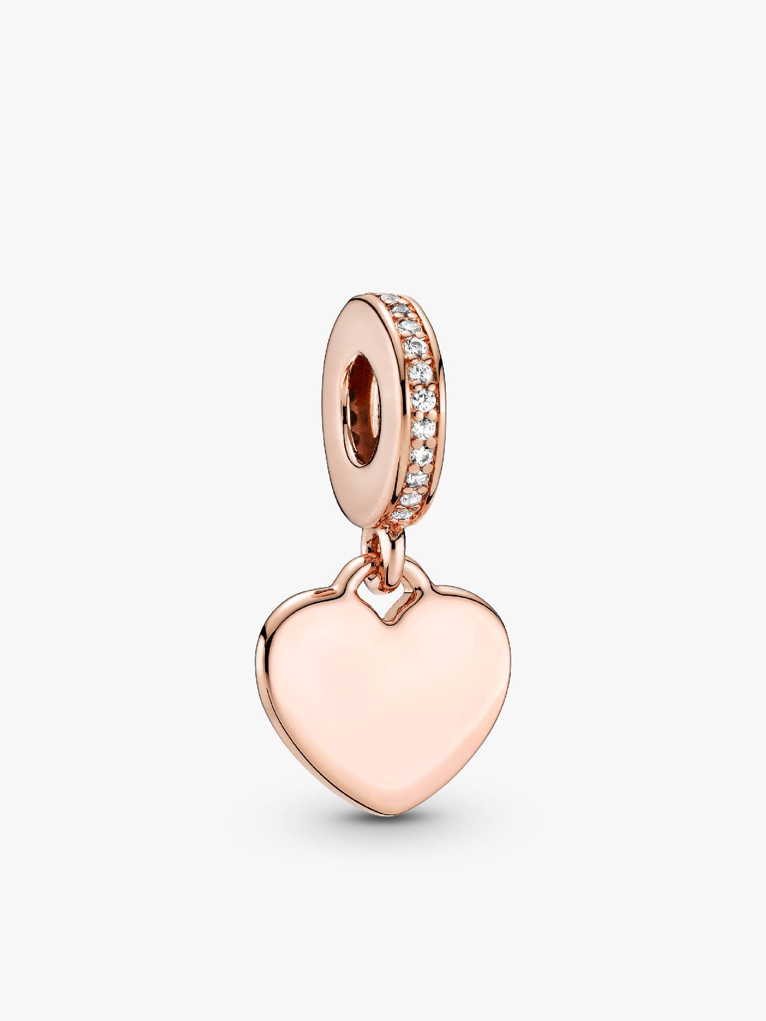 Engravable Heart Tag Dangle Charm