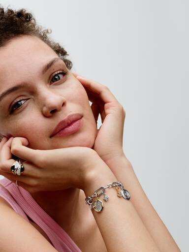 Pandora ME Gratitude Spiral Medallion Charm