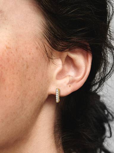 Pandora Timeless Pavé Single-row Bar Stud Earrings