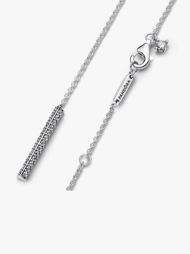 Pandora Timeless Pavé Prism Drop Necklace