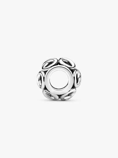 Infinity silver charm
