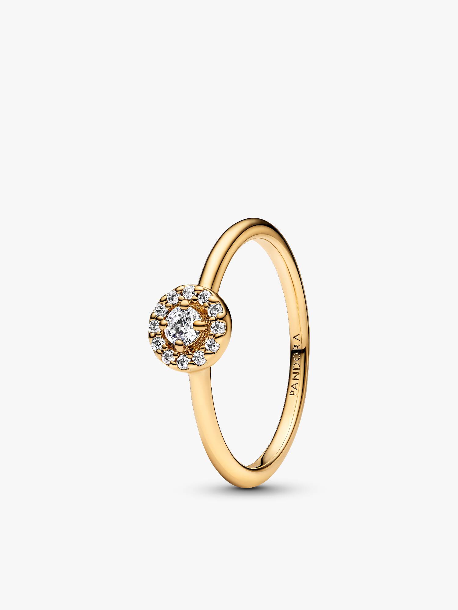 Round Pave Halo Ring