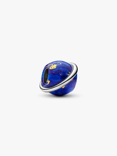 Celestial Blue Planet Charm