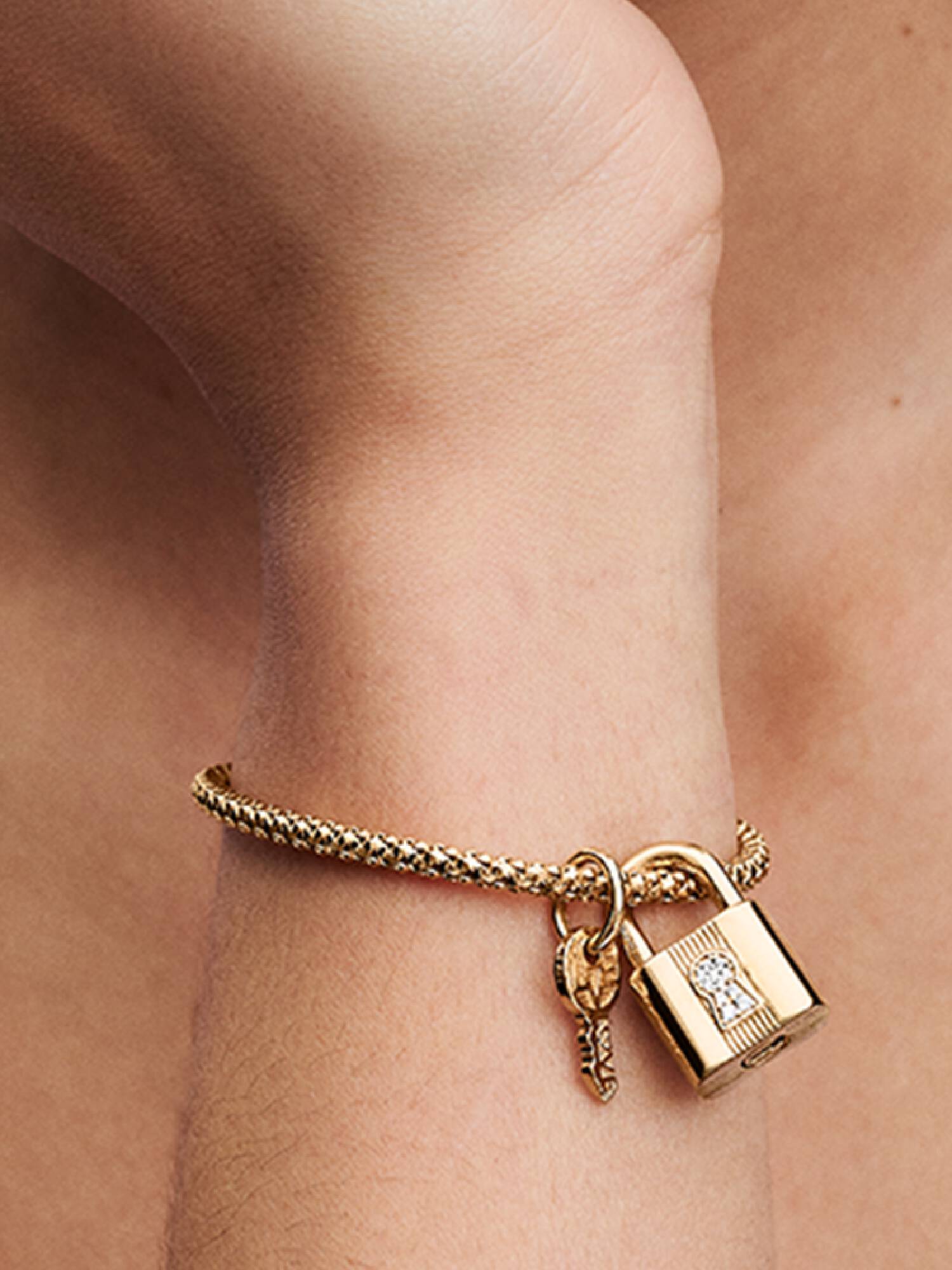Padlock & Key Dangle Charm