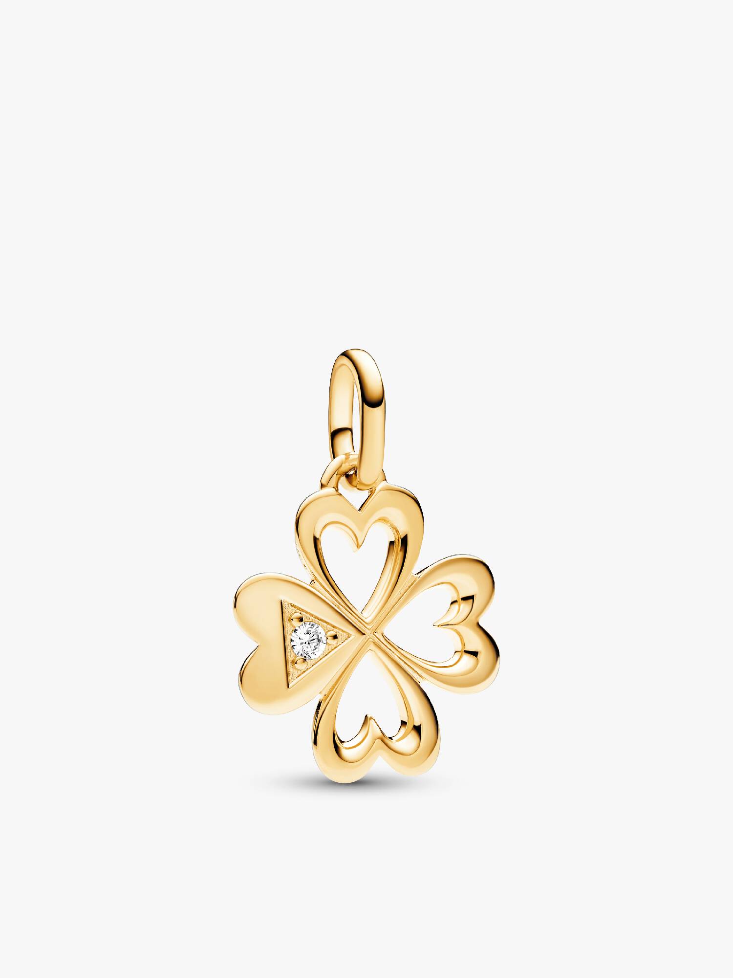 Pandora ME Heart Four-leaf Clover Medallion Charm
