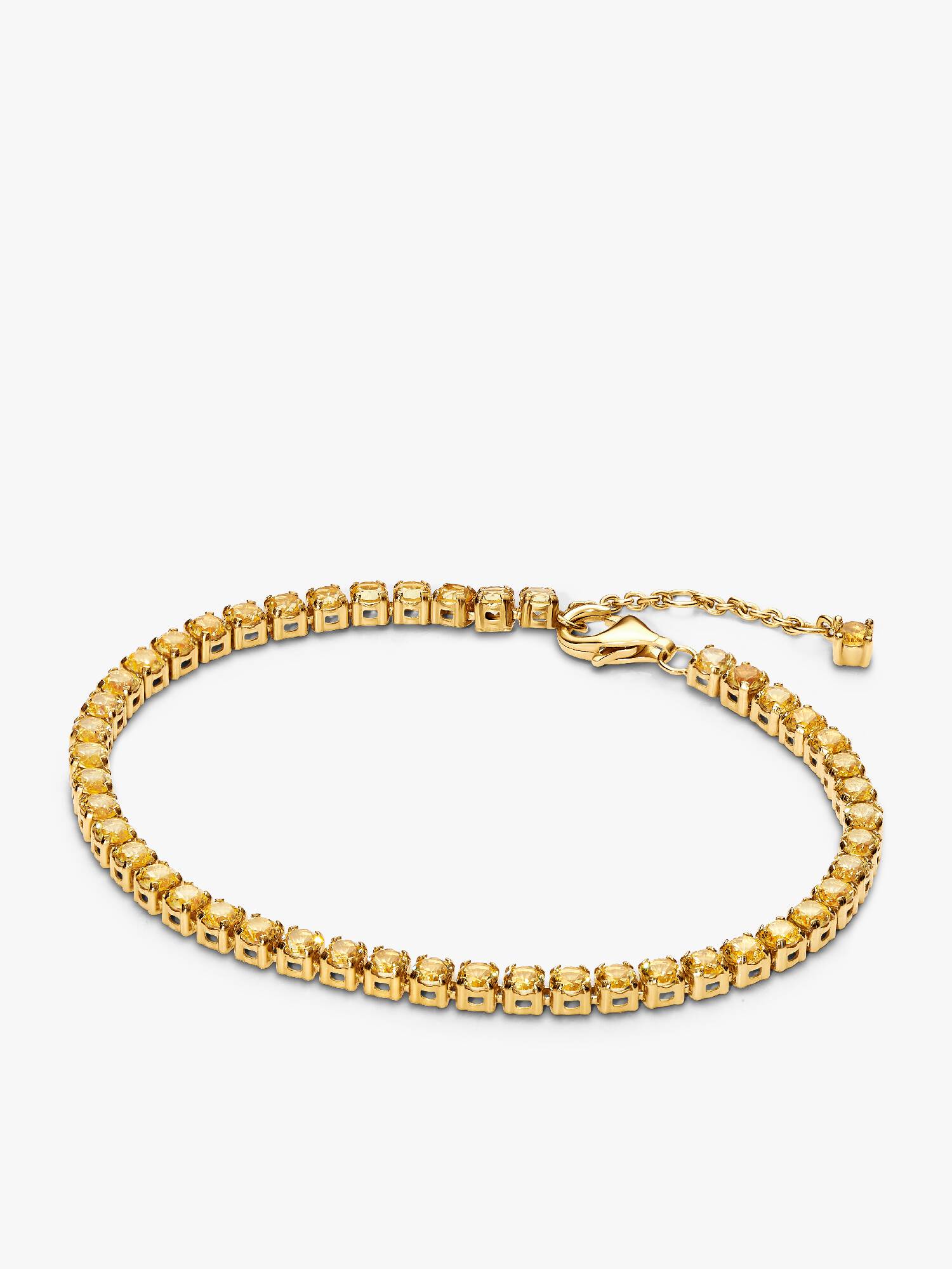 Sparkling Yellow Tennis Bracelet