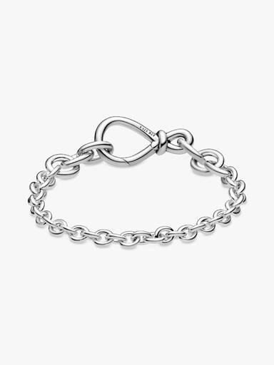 Infinity sterling silver bracelet