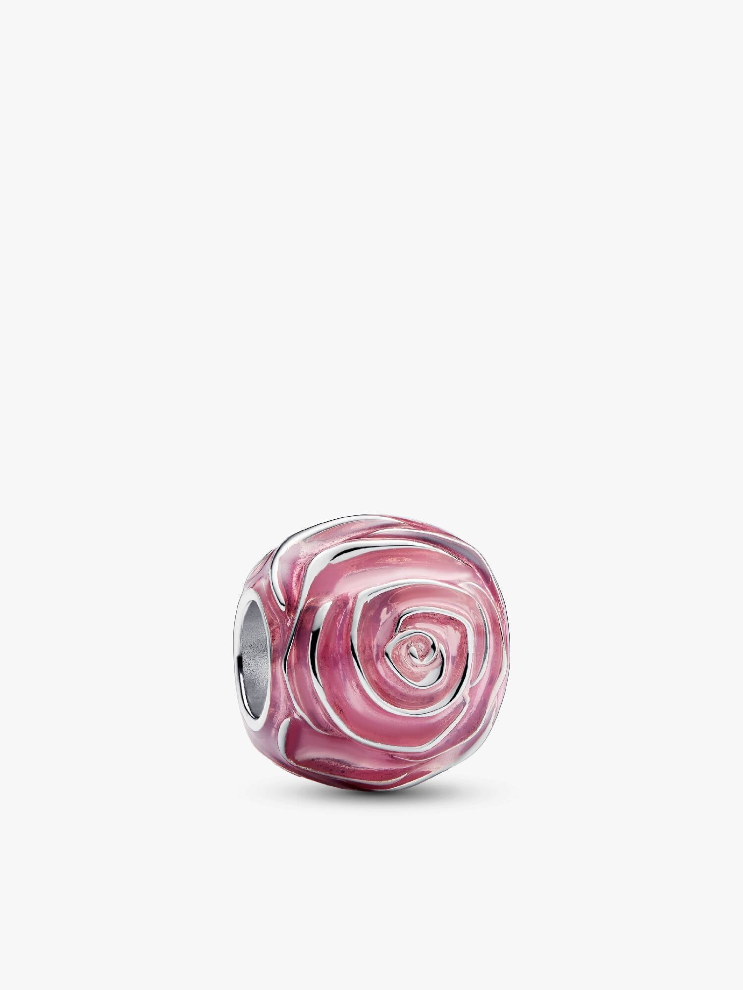 Pink Rose in Bloom Charm