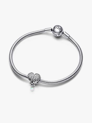 Sparkling Angel Wings & Heart Charm
