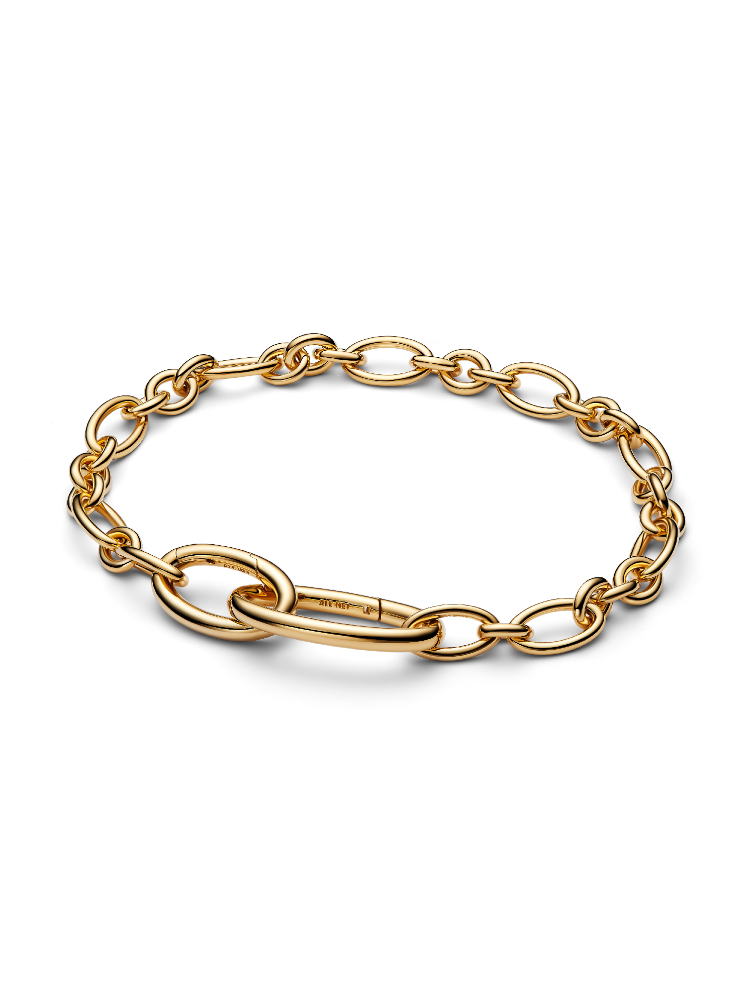 Openable Oval Link Chain Bracelet 