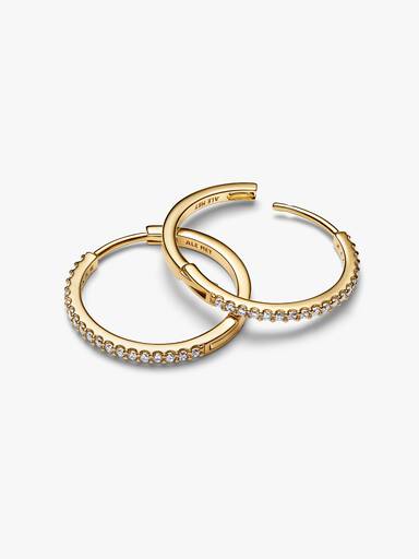 Sparkling Hoop Earrings