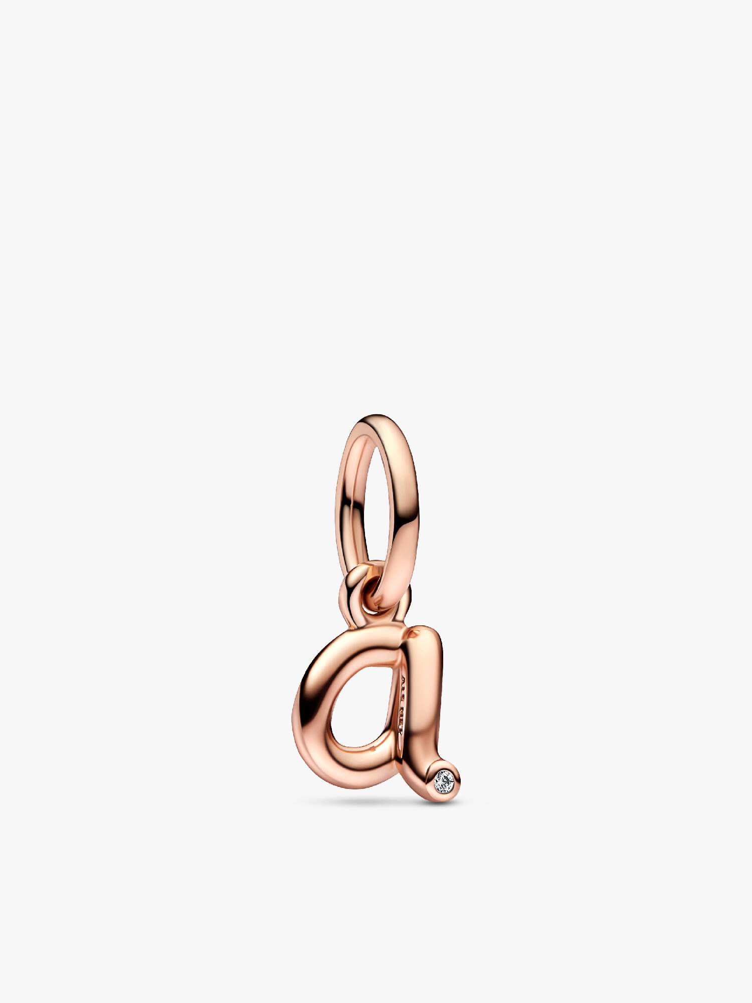 Letter a Script Alphabet Dangle Charm
