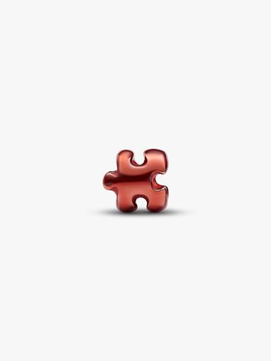 Orange Puzzle Piece Mini Charm