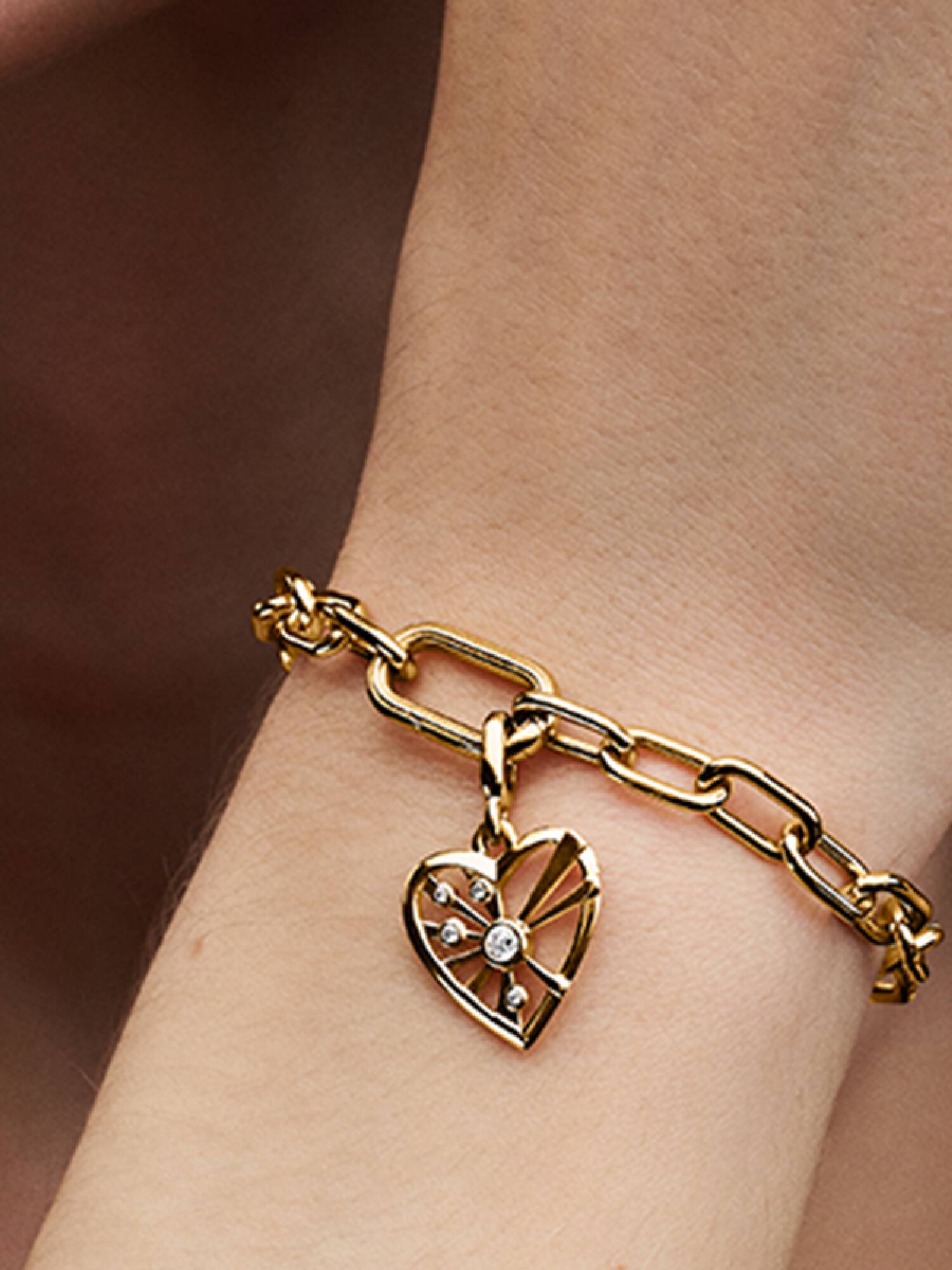 Heart & Rays Medallion Charm