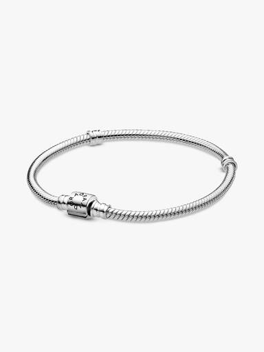 Snake chain sterling silver bracelet