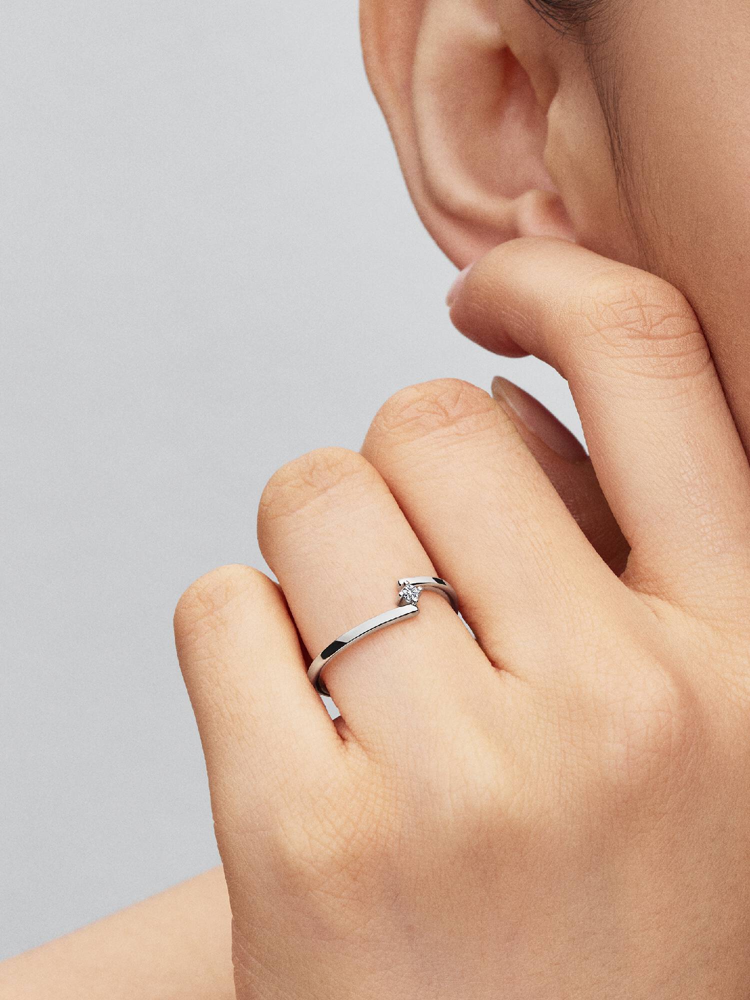 Split Solitaire Ring