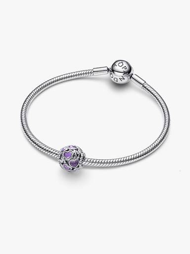 Openwork Hearts Mum Charm