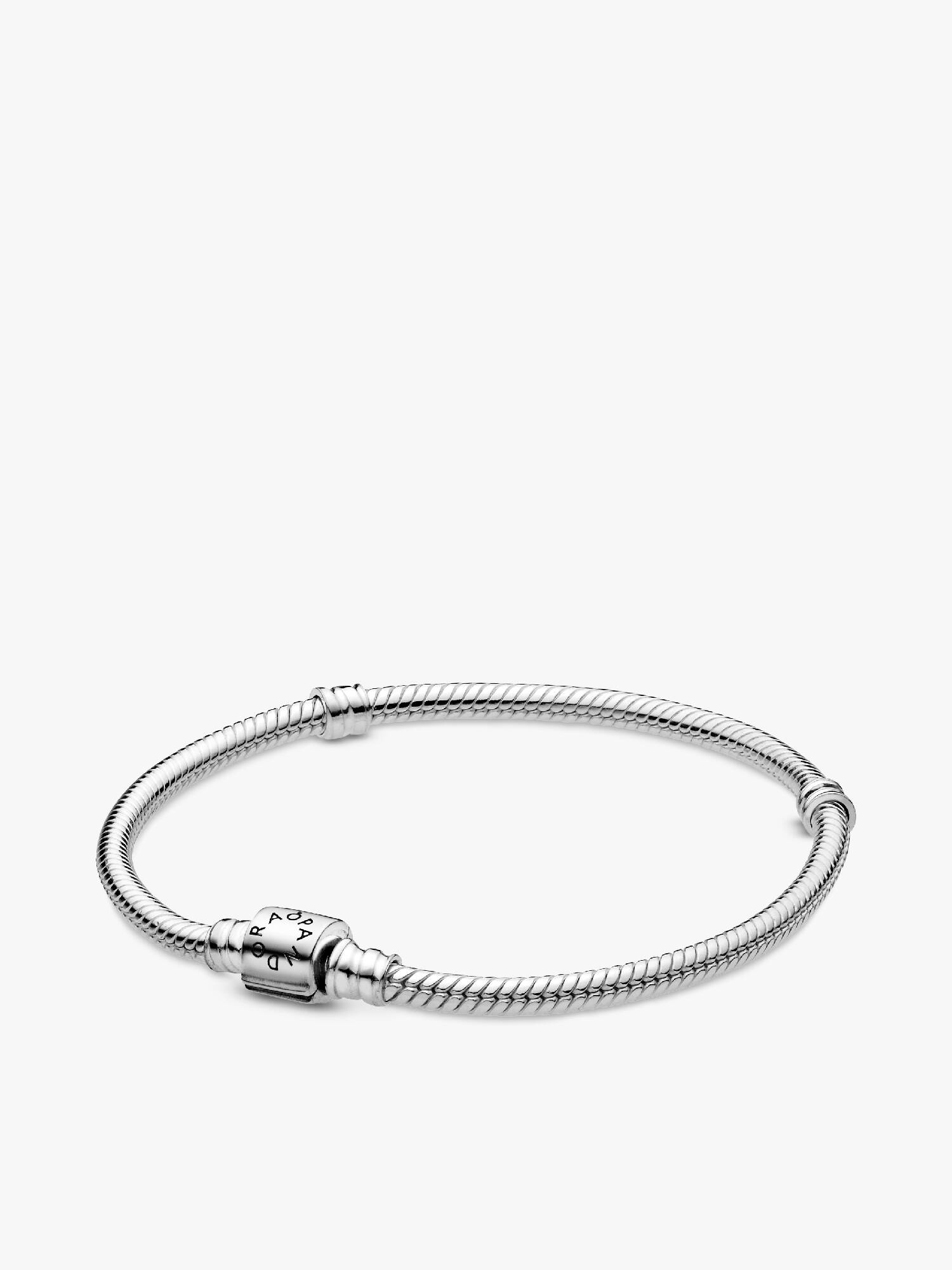 Snake chain sterling silver bracelet
