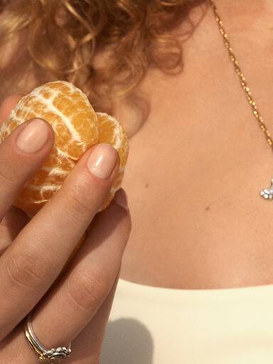14k Rose gold-plated heart ring