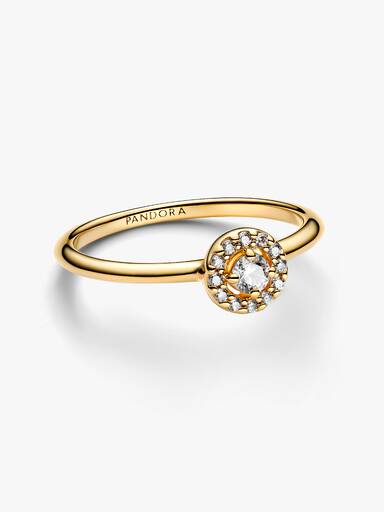 Round Pave Halo Ring