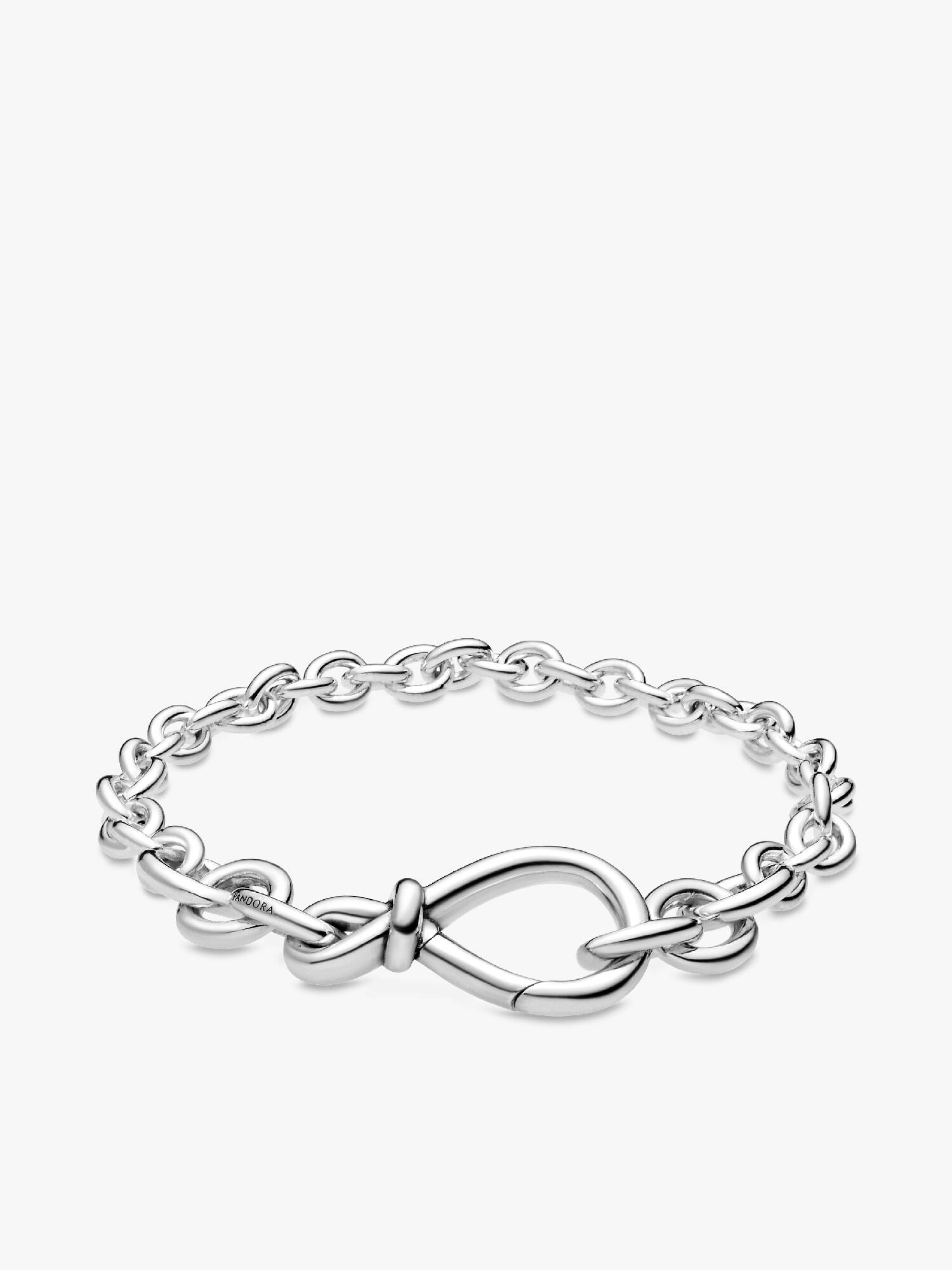 Infinity sterling silver bracelet