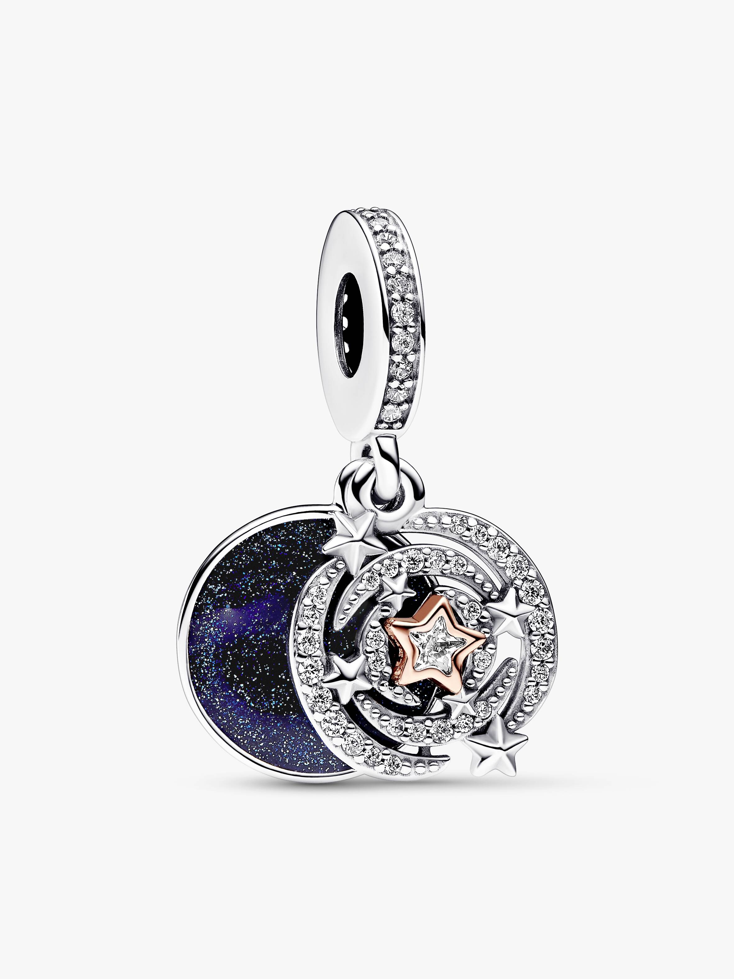Two-tone Shooting Star Double Dangle Charm