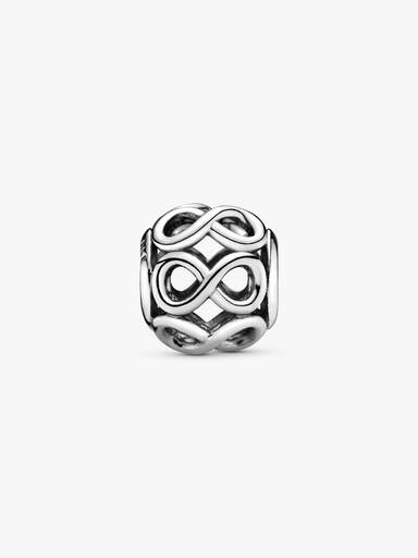 Infinity silver charm