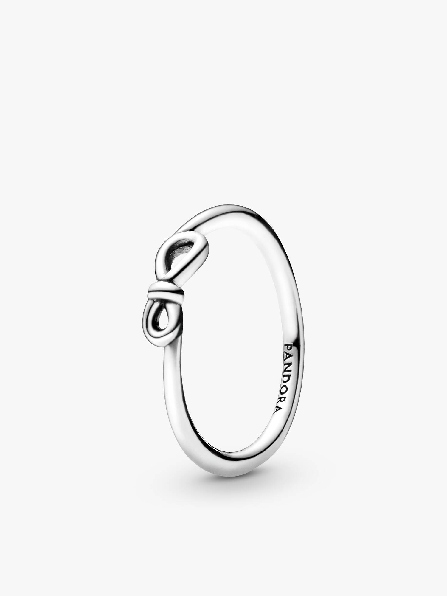 Infinity sterling silver ring
