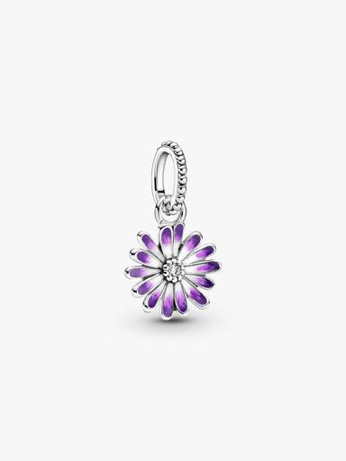 Purple Daisy Dangle Charm