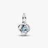 Sea Aqua Blue Eternity Circle Dangle Charm Sea Aqua Blue Eternity Circle Dangle Charm