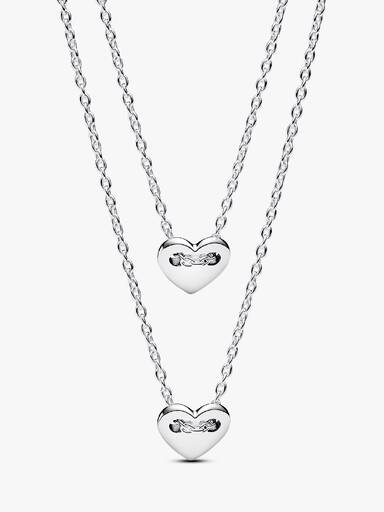 Forever & Always Splittable Heart Collier Necklaces