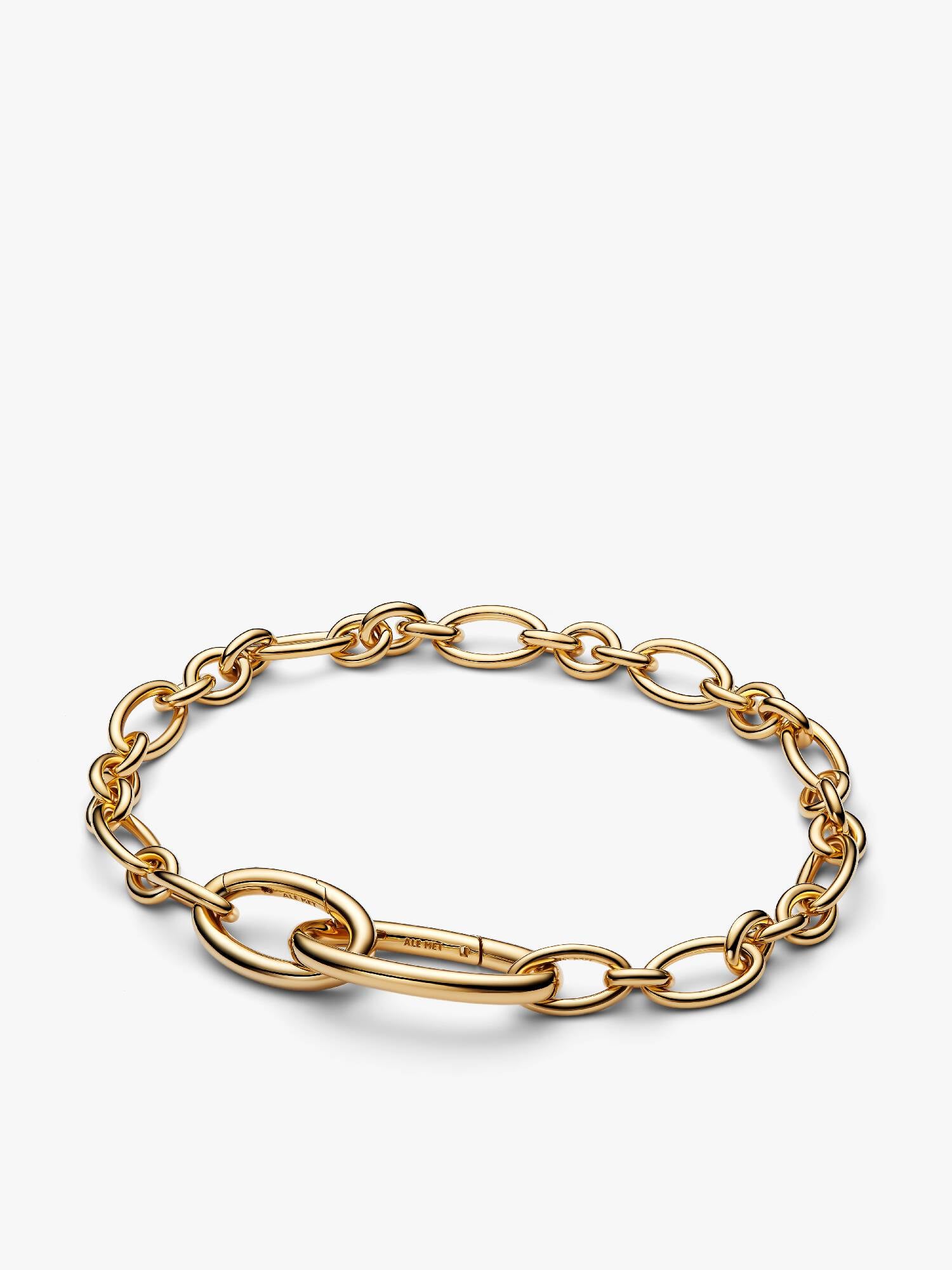 Openable Oval Link Chain Bracelet 