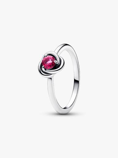 Pink Eternity Circle Ring