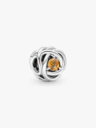 Honey Eternity Circle Charm
